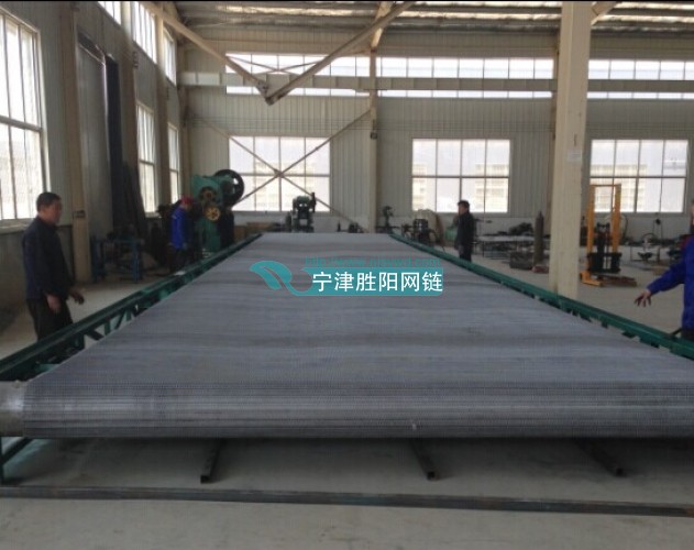 特殊加工行业技术升级4米网带输送机提高产能